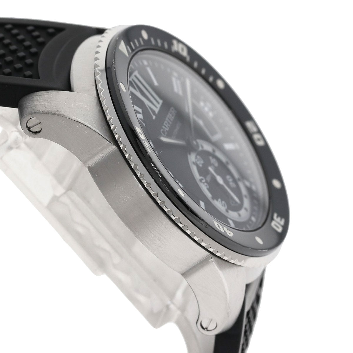 CARTIER Calibur de Cartier Watches W7100056 Stainless Steel/Rubber mens
