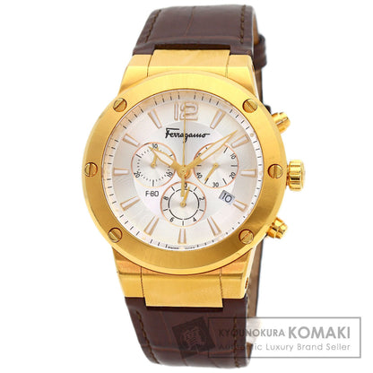 Salvatore Ferragamo Round face Watches SFEX00419 Stainless Steel/Leather mens