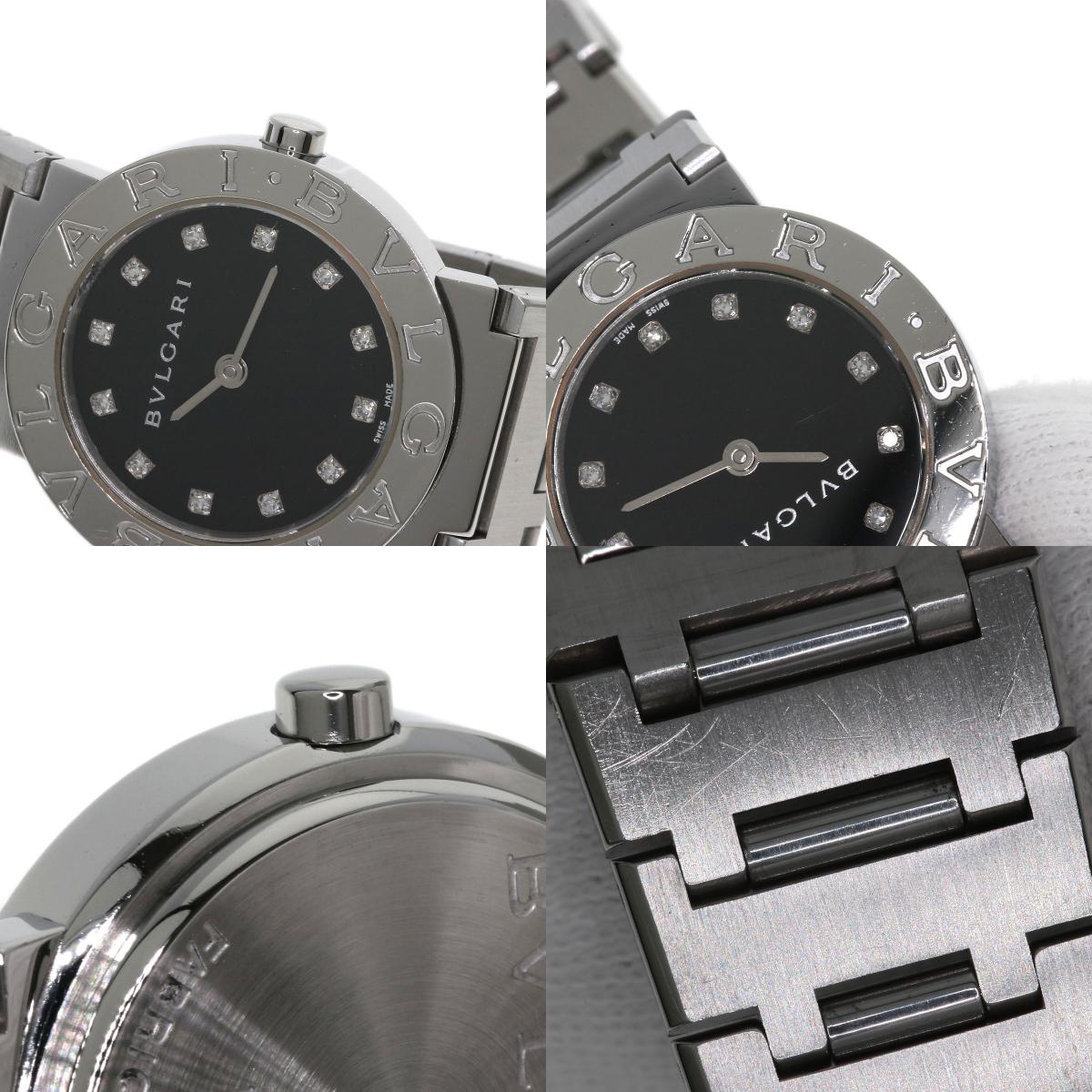 BVLGARI BVLGARI BVLGARI 12P Diamond Watches BB26SS Stainless Steel/Stainless Steel Ladies