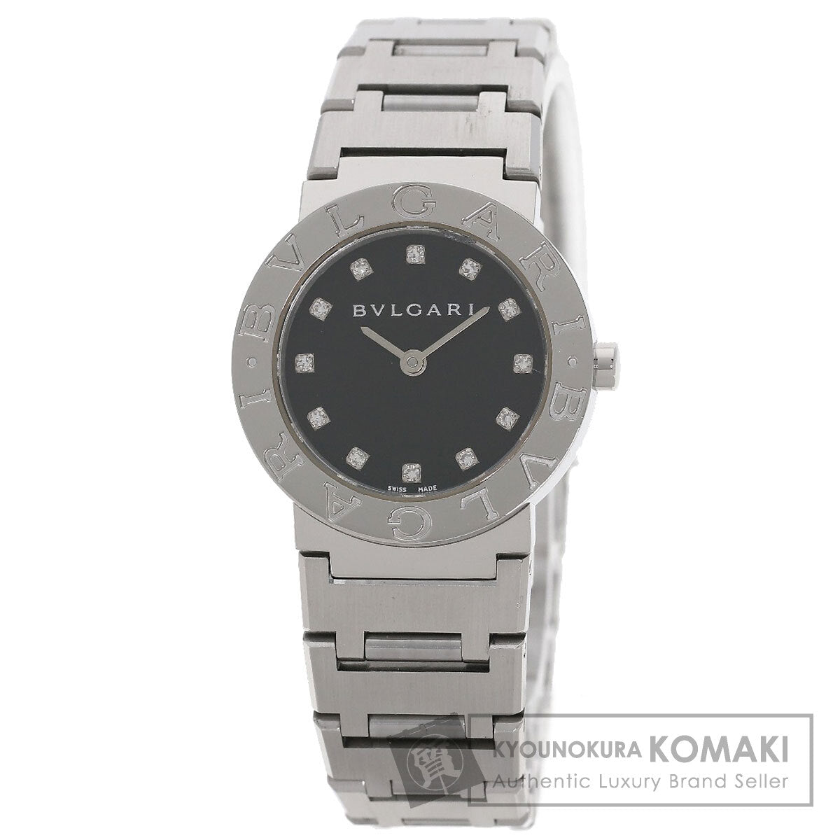 BVLGARI BVLGARI BVLGARI 12P Diamond Watches BB26SS Stainless Steel/Stainless Steel Ladies