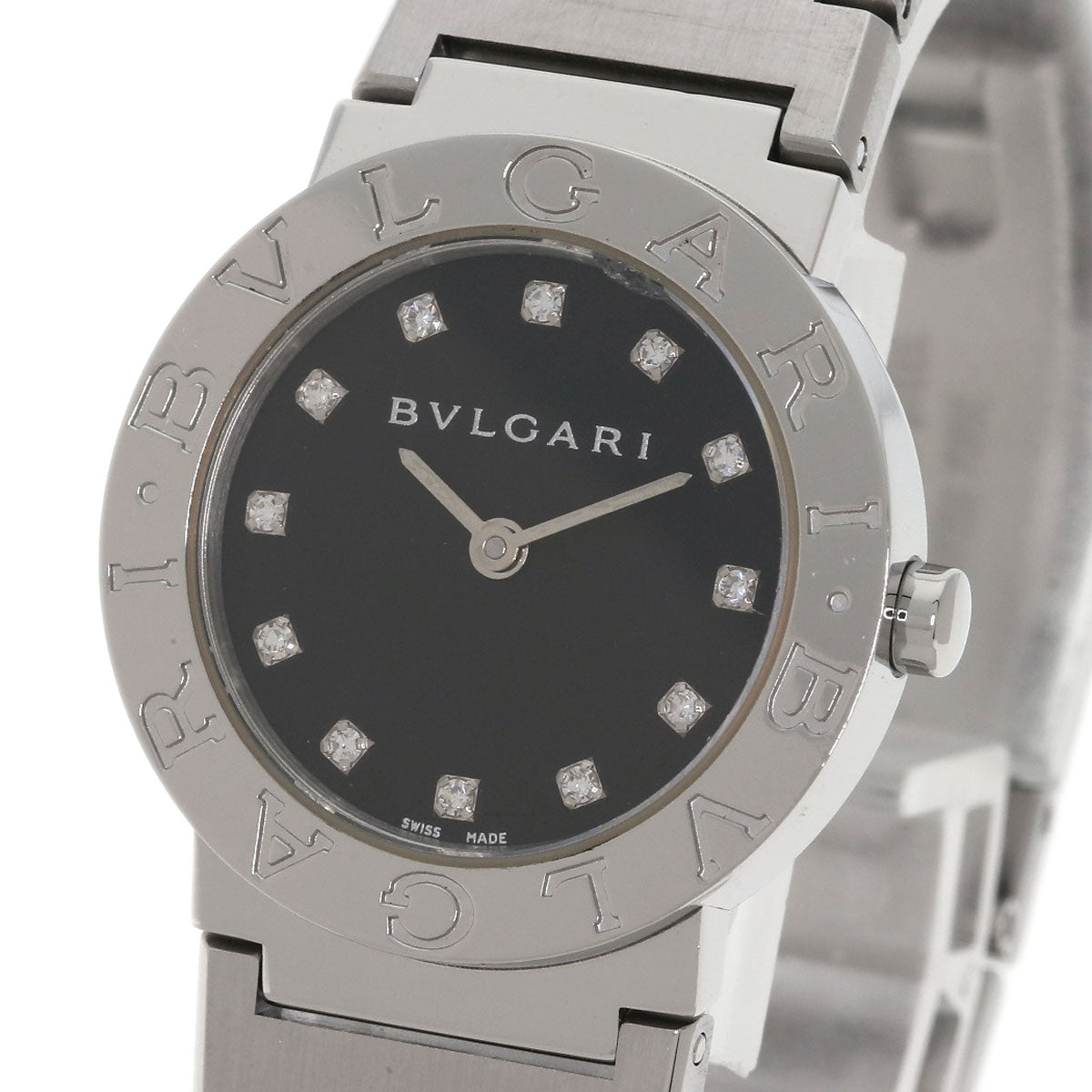 BVLGARI BVLGARI BVLGARI 12P Diamond Watches BB26SS Stainless Steel/Stainless Steel Ladies
