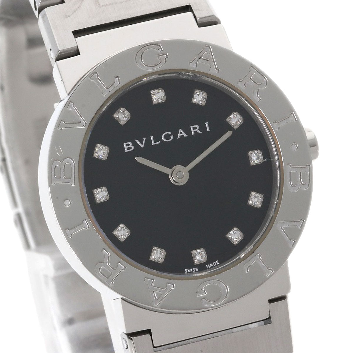 BVLGARI BVLGARI BVLGARI 12P Diamond Watches BB26SS Stainless Steel/Stainless Steel Ladies