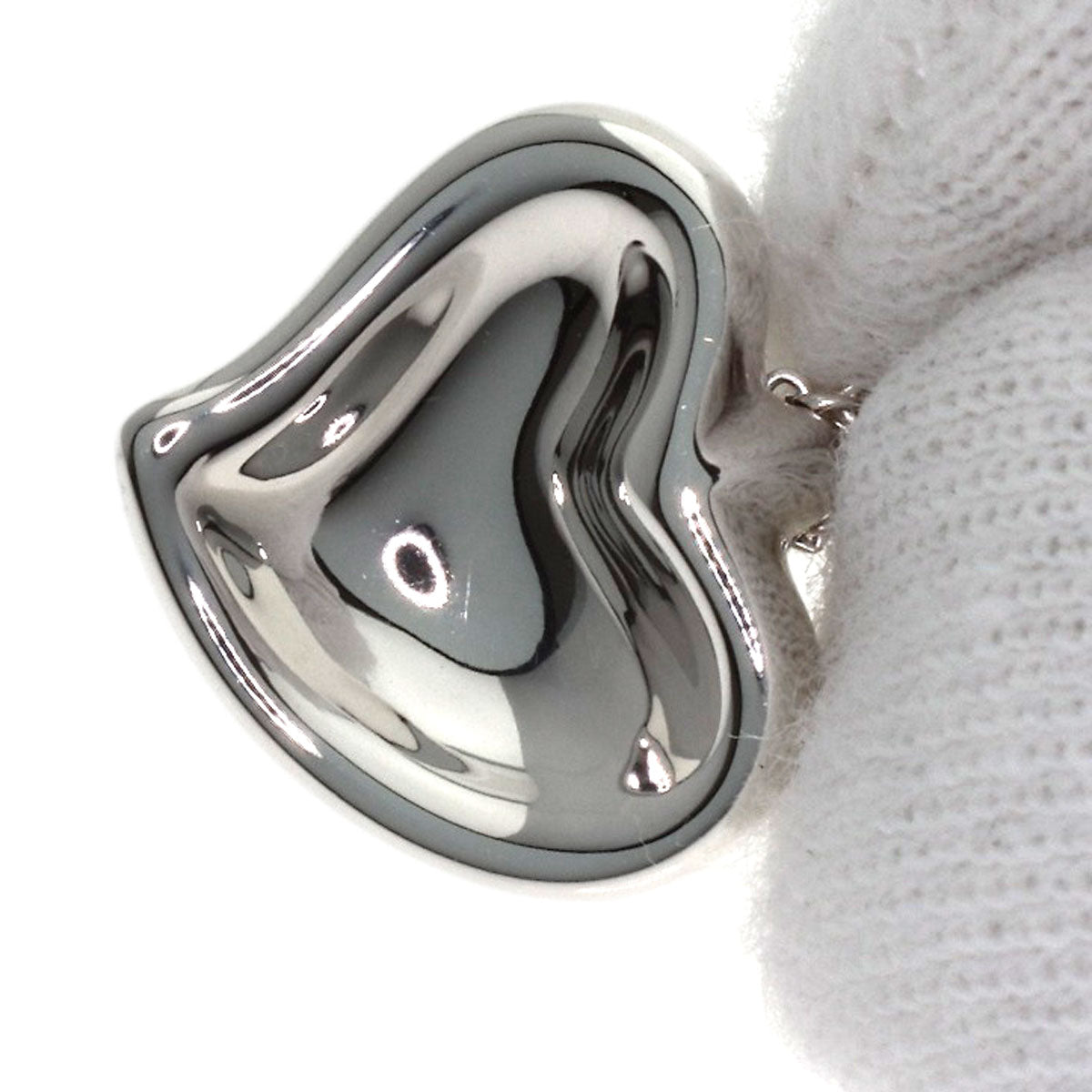 TIFFANY&Co. Full heart Necklace Silver Ladies [Used]