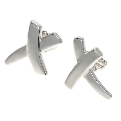 TIFFANY&Co. kiss earring Silver Ladies [Used]