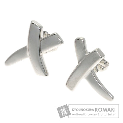 TIFFANY&Co. kiss earring Silver Ladies [Used]