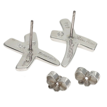 TIFFANY&Co. kiss earring Silver Ladies [Used]