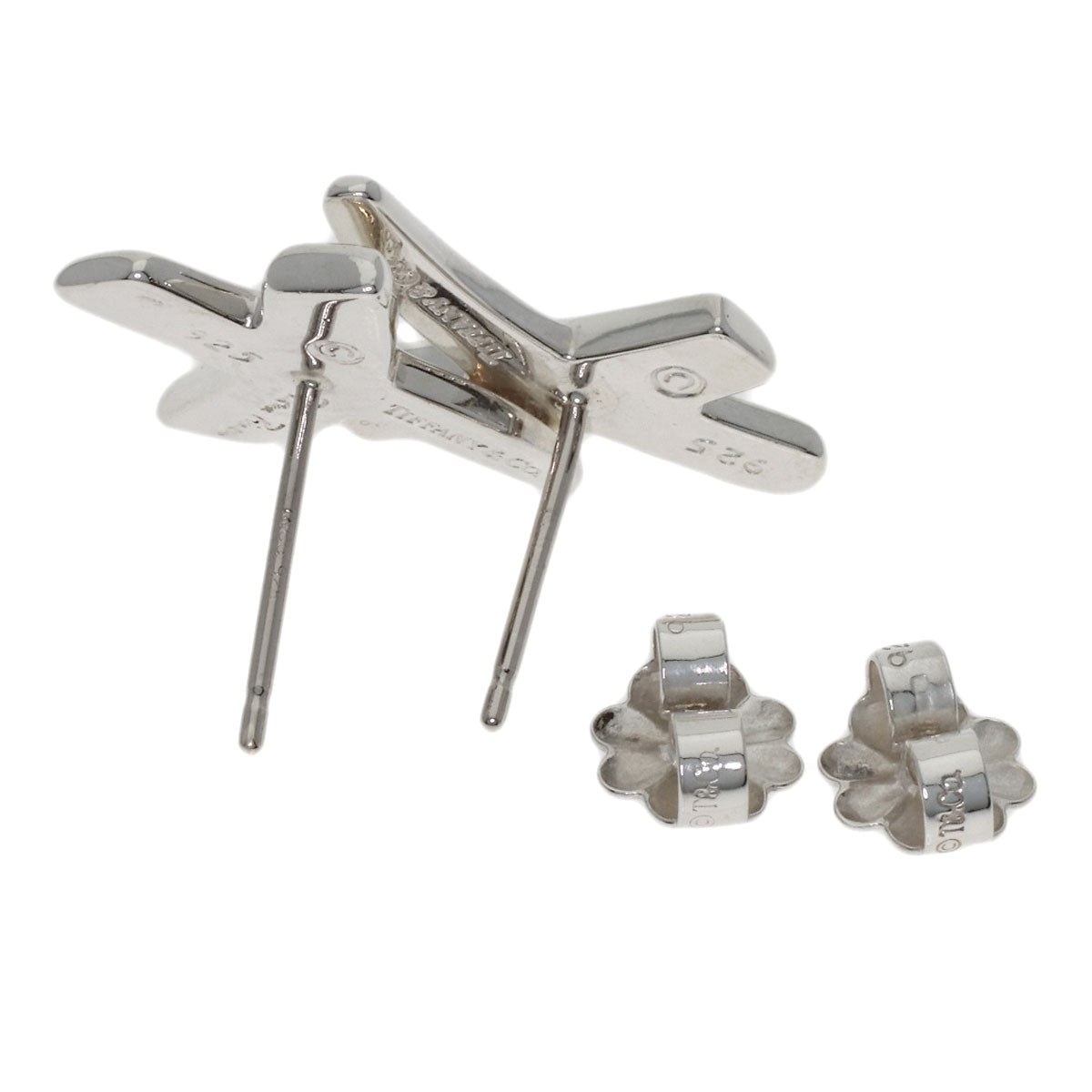 TIFFANY&Co. kiss earring Silver Ladies [Used]