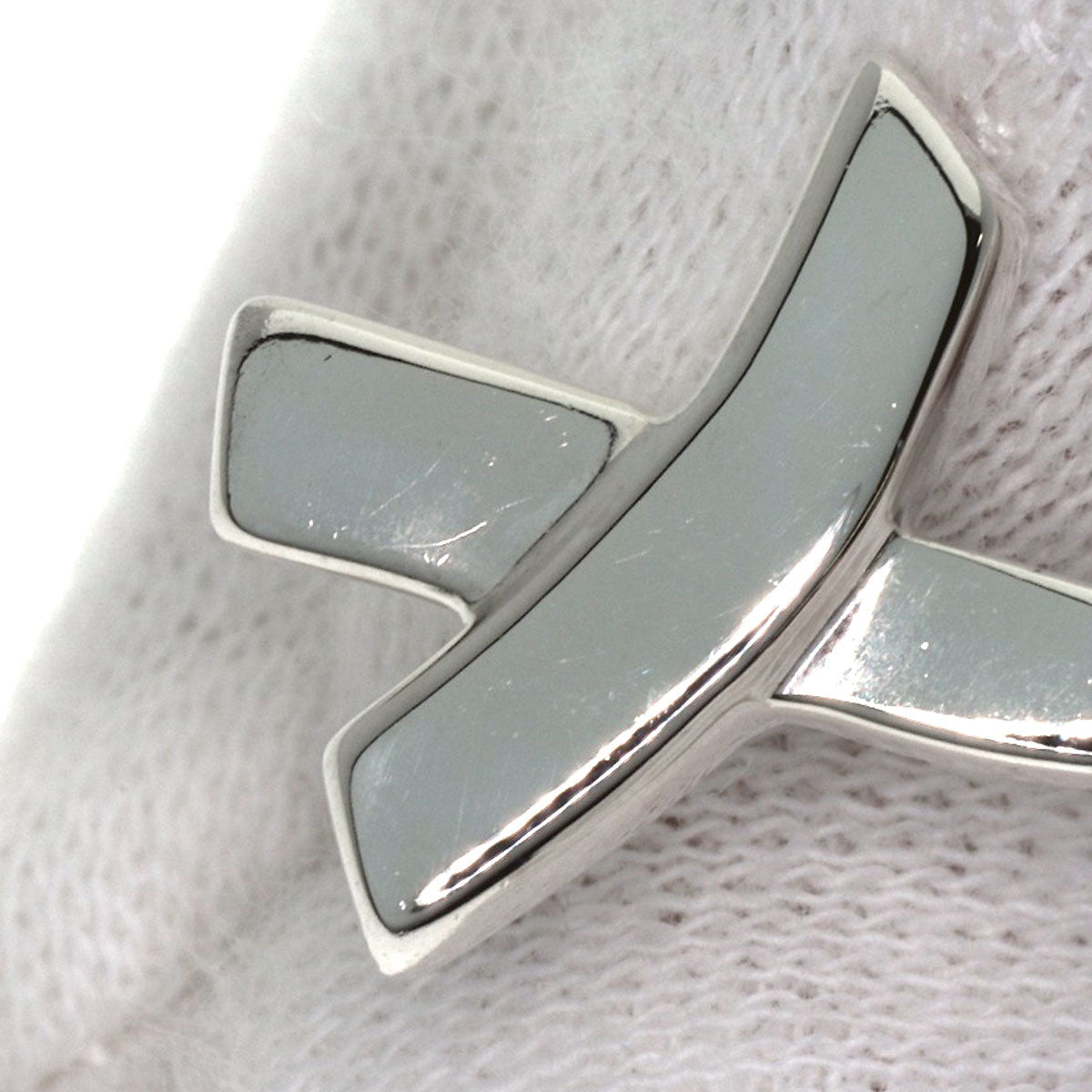 TIFFANY&Co. kiss earring Silver Ladies [Used]