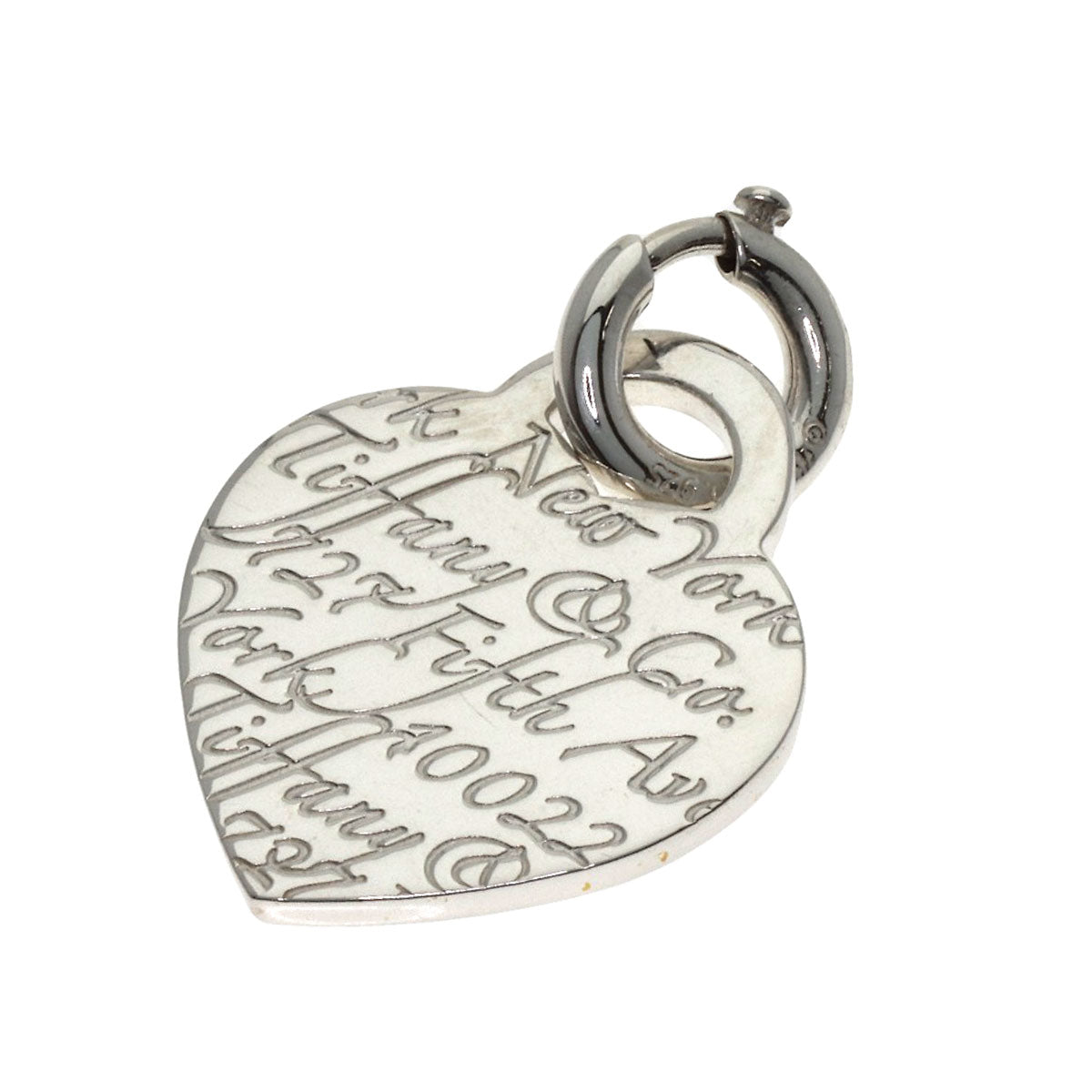 TIFFANY&Co. Heart Notes Pendant top Silver Ladies [Used]