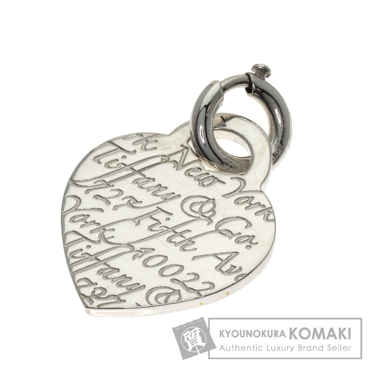 TIFFANY&Co. Heart Notes Pendant top Silver Ladies [Used]