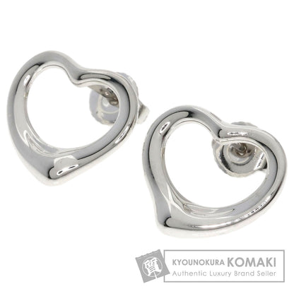 TIFFANY&Co. Open heart earring Silver K14WGLadies [Used]