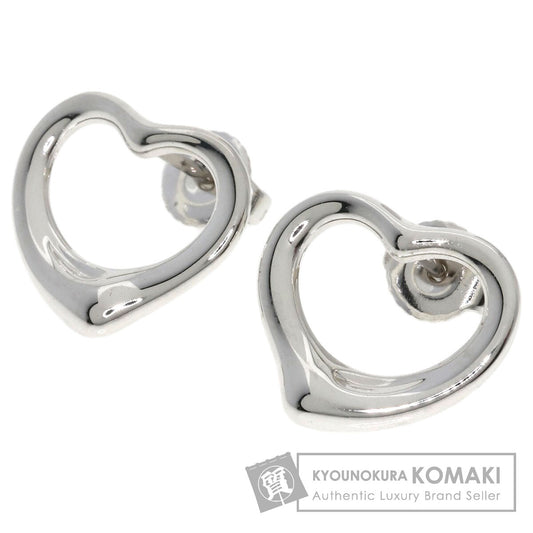 TIFFANY&Co. Open heart earring Silver K14WGLadies [Used]