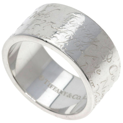 TIFFANY&Co. Notes Wide Ring Silver Ladies [Used]