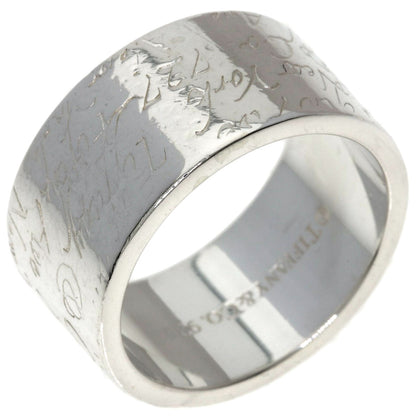 TIFFANY&Co. Notes Wide Ring Silver Ladies [Used]