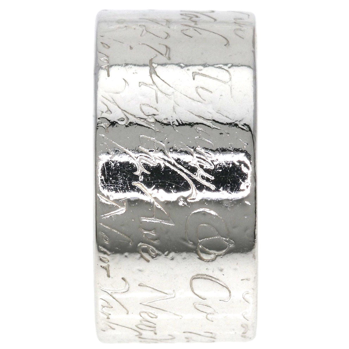 TIFFANY&Co. Notes Wide Ring Silver Ladies [Used]