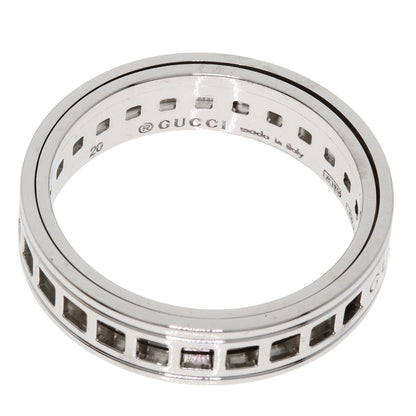 GUCCI Scroll #20 Ring K18 White Gold Ladies [Used]