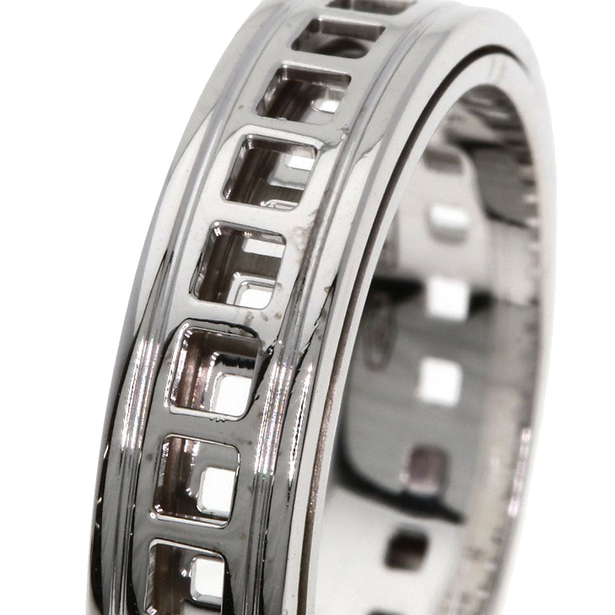 GUCCI Scroll #20 Ring K18 White Gold Ladies [Used]