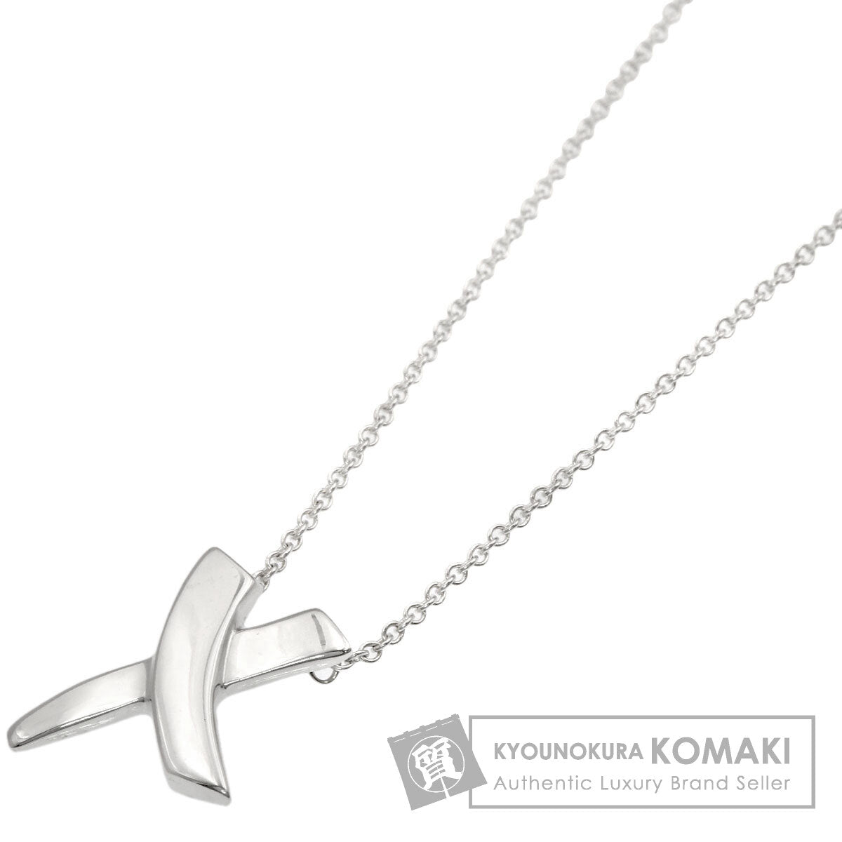 TIFFANY&Co. kiss Necklace Silver Ladies [Used]