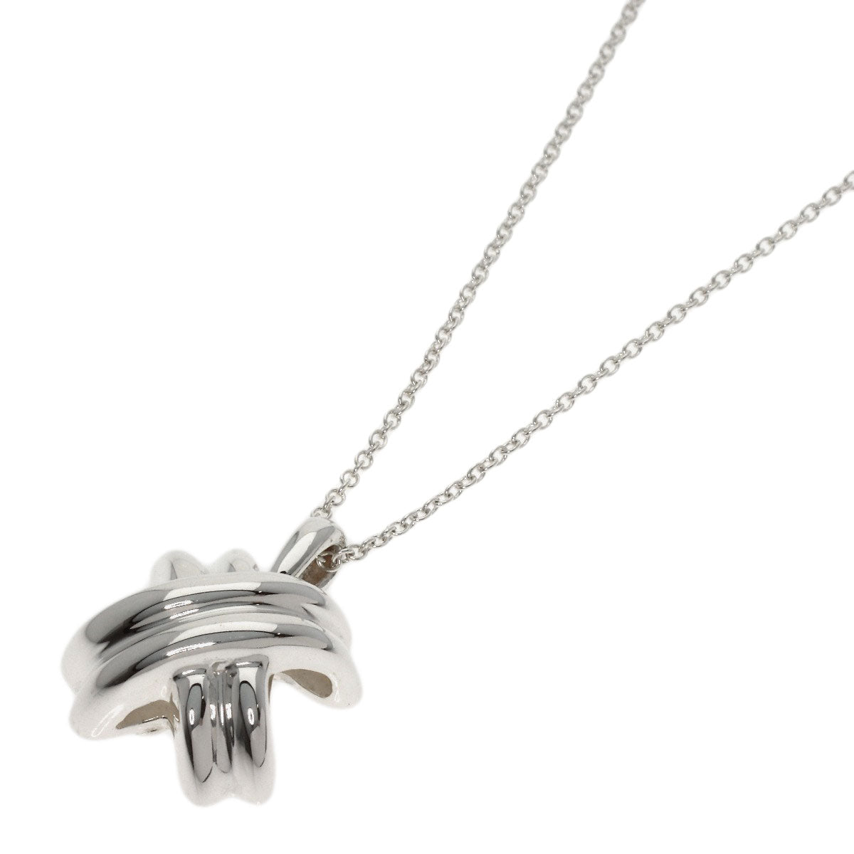 TIFFANY&Co. Signature Necklace Silver Ladies [Used]