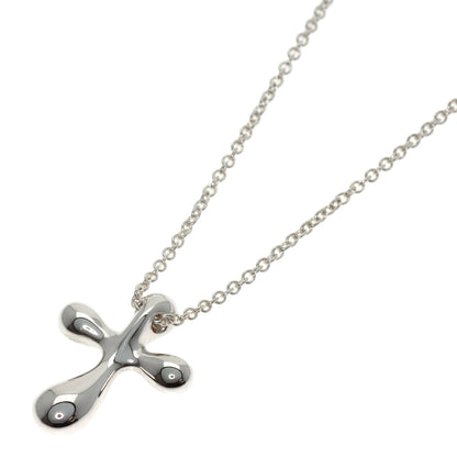 TIFFANY&Co. Small cross Necklace Silver Ladies [Used]