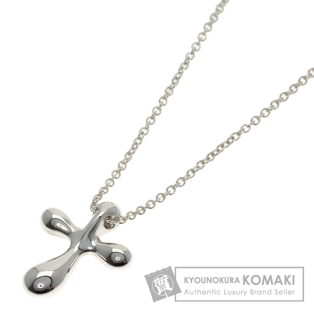 TIFFANY&Co. Small cross Necklace Silver Ladies [Used]