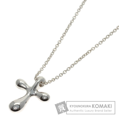 TIFFANY&Co. Small cross Necklace Silver Ladies [Used]