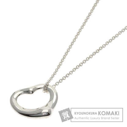 TIFFANY&Co. Open heart Necklace Silver Ladies [Used]