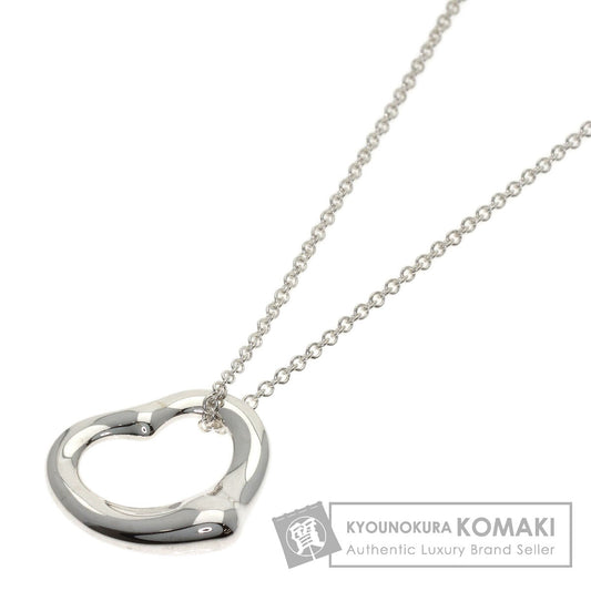 TIFFANY&Co. Open heart Necklace Silver Ladies [Used]