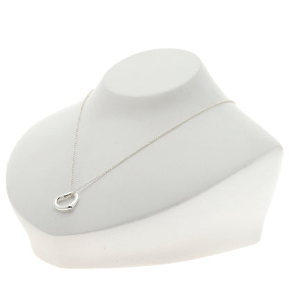 TIFFANY&Co. Open heart Necklace Silver Ladies [Used]