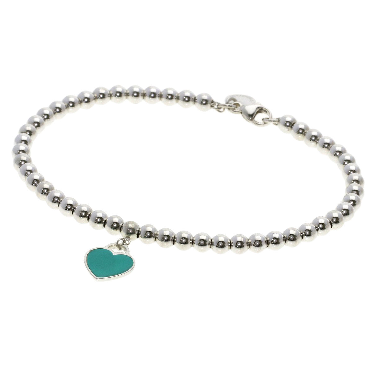 TIFFANY&Co. Return to Mini Heart Enamel Beads Bracelet Silver Ladies [Used]