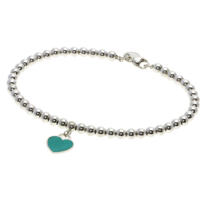 TIFFANY&Co. Return to Mini Heart Enamel Beads Bracelet Silver Ladies [Used]