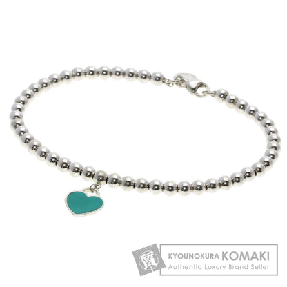 TIFFANY&Co. Return to Mini Heart Enamel Beads Bracelet Silver Ladies [Used]