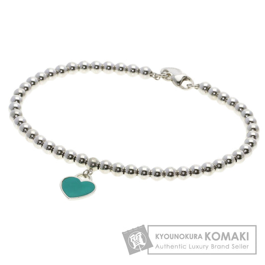 TIFFANY&Co. Return to Mini Heart Enamel Beads Bracelet Silver Ladies [Used]