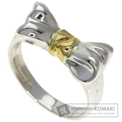 TIFFANY&Co. ribbon Ring Silver 18K Yellow GoldLadies [Used]