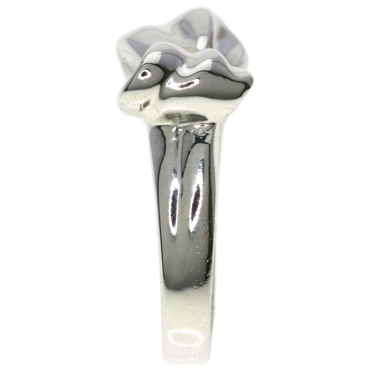 TIFFANY&Co. ribbon Ring Silver 18K Yellow GoldLadies [Used]