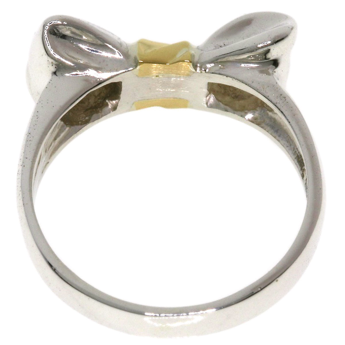 TIFFANY&Co. ribbon Ring Silver 18K Yellow GoldLadies [Used]