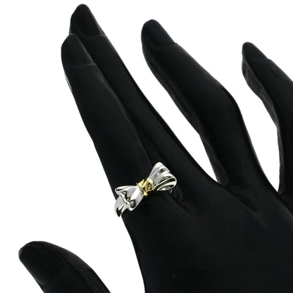 TIFFANY&Co. ribbon Ring Silver 18K Yellow GoldLadies [Used]