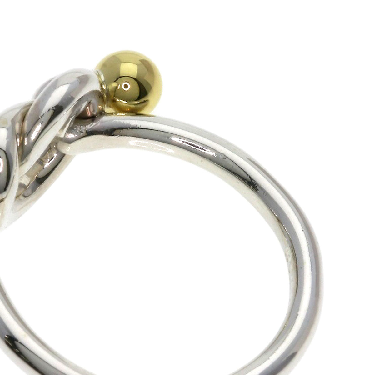 TIFFANY&Co. Love knot Ring Silver 18K Yellow GoldLadies [Used]