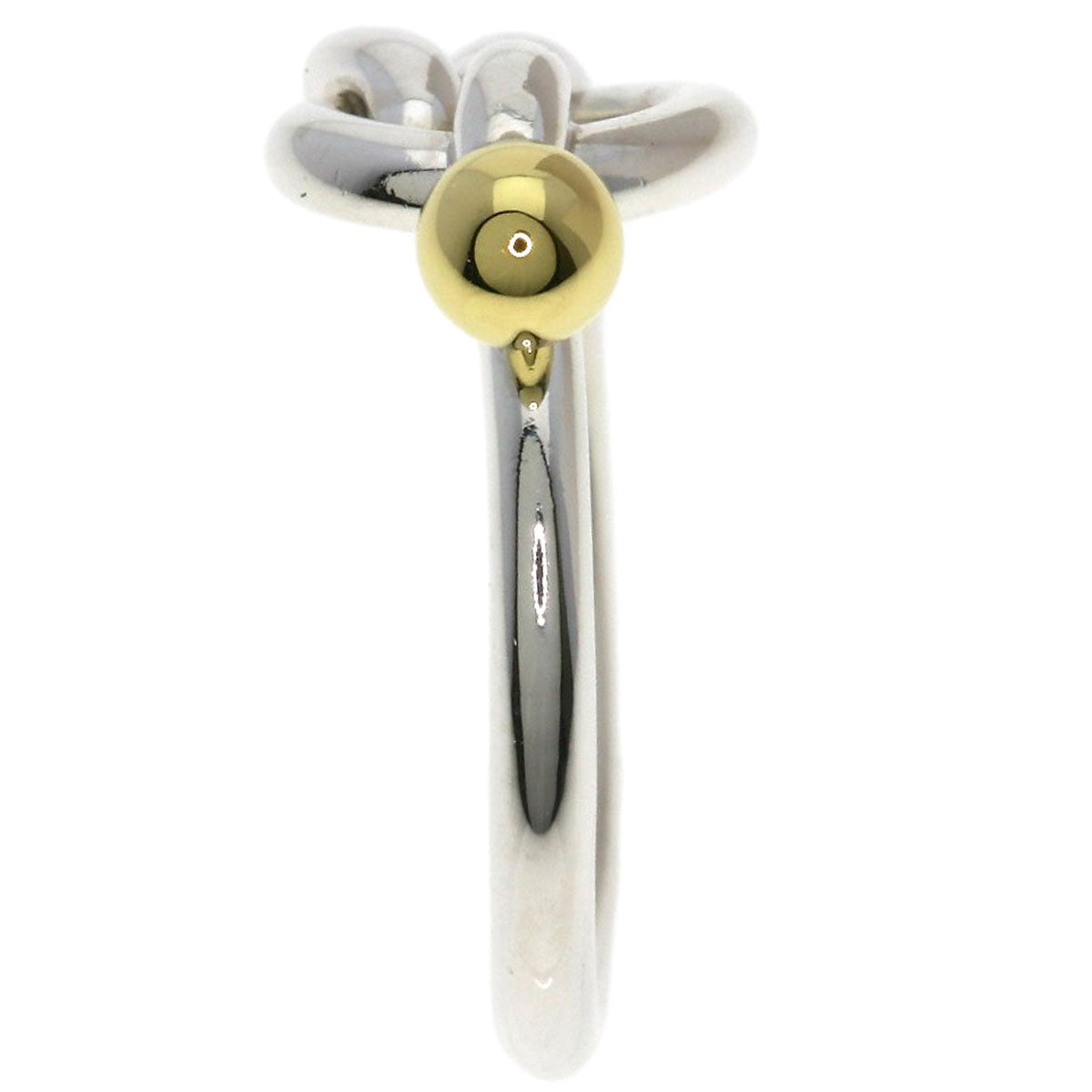 TIFFANY&Co. Love knot Ring Silver 18K Yellow GoldLadies [Used]