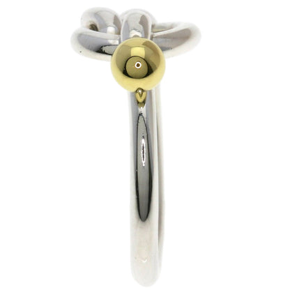 TIFFANY&Co. Love knot Ring Silver 18K Yellow GoldLadies [Used]