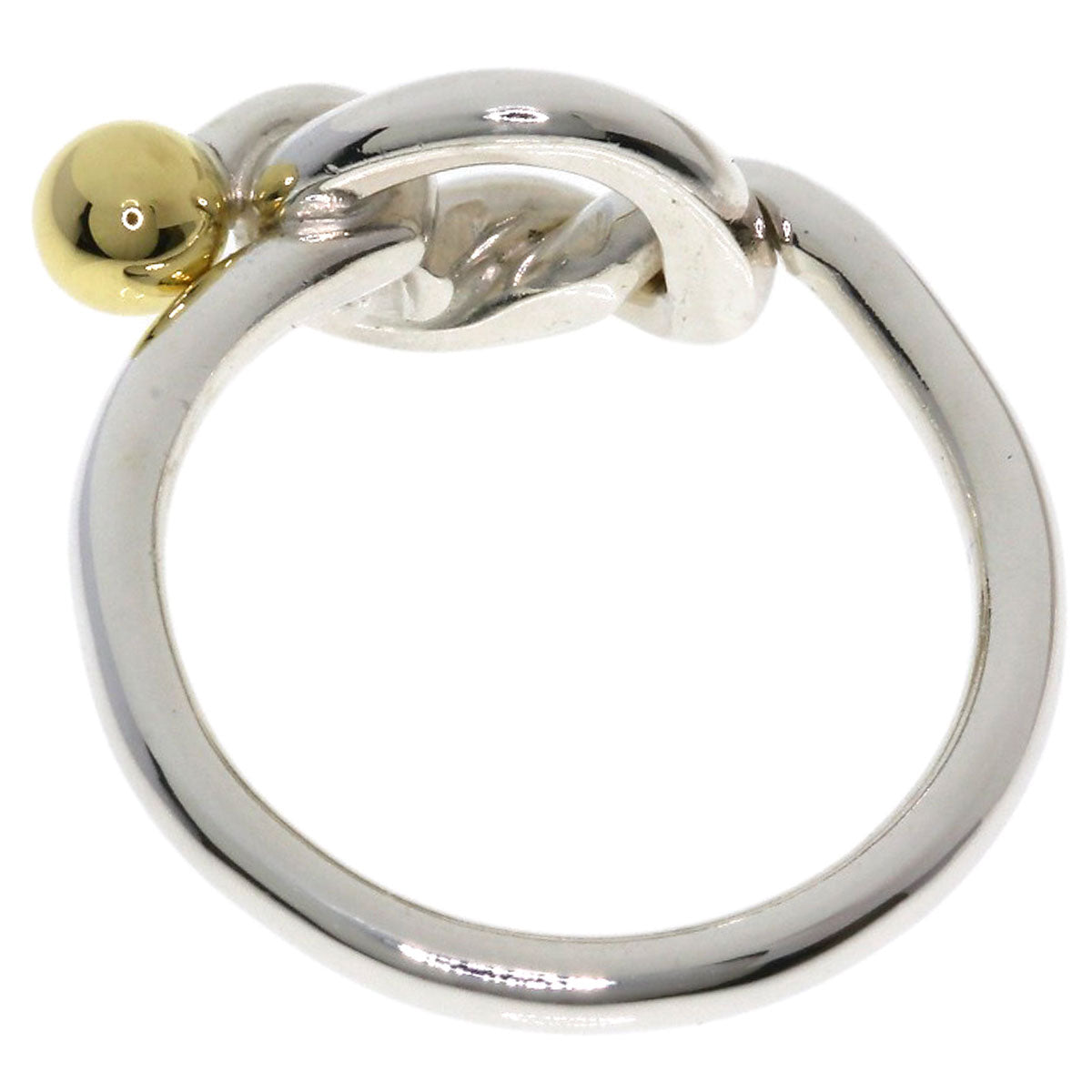 TIFFANY&Co. Love knot Ring Silver 18K Yellow GoldLadies [Used]