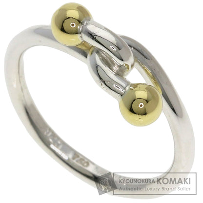 TIFFANY&Co. Double hook Ring Silver 18K Yellow GoldLadies [Used]
