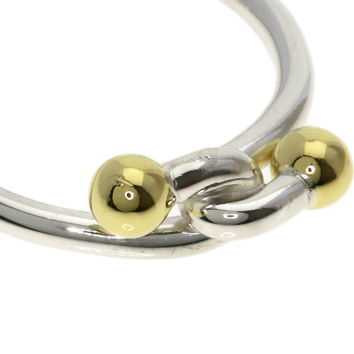 TIFFANY&Co. Double hook Ring Silver 18K Yellow GoldLadies [Used]
