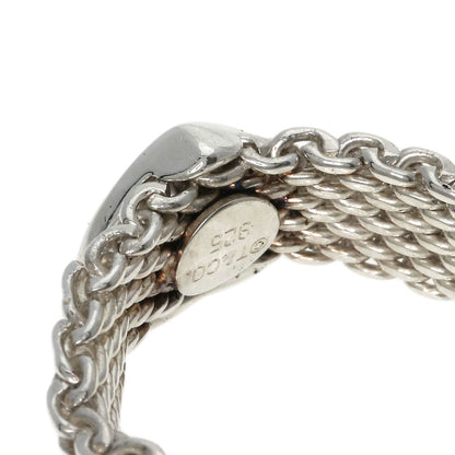 TIFFANY&Co. Somerset Heart Mesh Ring Silver Ladies [Used]