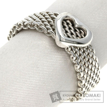 TIFFANY&Co. Somerset Heart Mesh Ring Silver Ladies [Used]