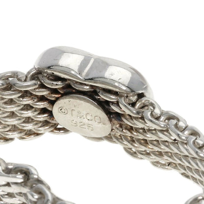 TIFFANY&Co. Somerset Heart Mesh Ring Silver Ladies [Used]