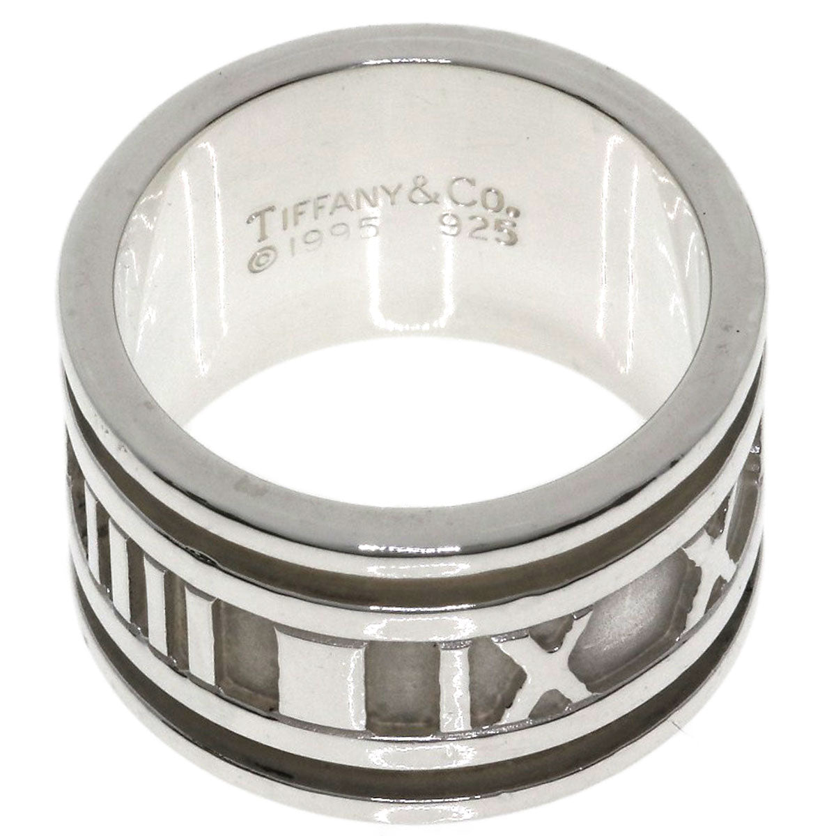 TIFFANY&Co. Atlas wide Ring Silver Ladies [Used]