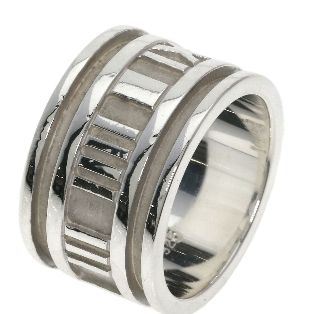 TIFFANY&Co. Atlas wide Ring Silver Ladies [Used]