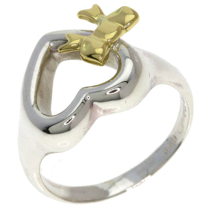 TIFFANY&Co. Heart ribbon Ring Silver 18K Yellow GoldLadies [Used]