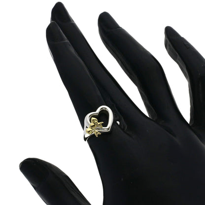 TIFFANY&Co. Heart ribbon Ring Silver 18K Yellow GoldLadies [Used]